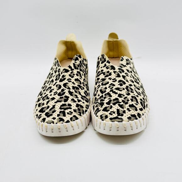 Ilse Jacobsen Shoes Womens 37 US 7 Brown Black Animal Print Tulip Slip On Flats - Picture 3 of 11